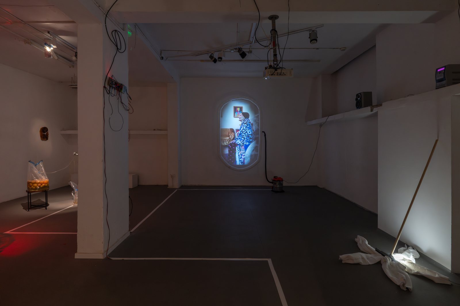 Installation view of the space