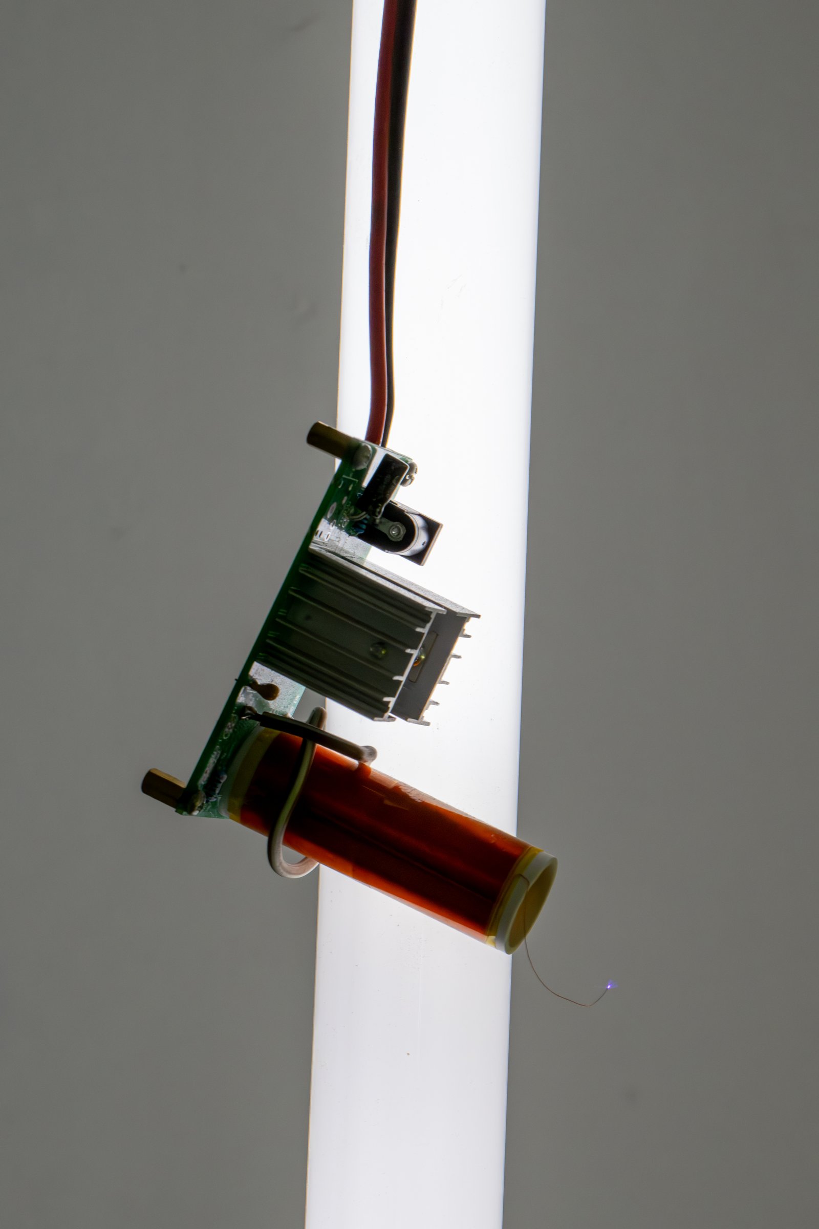Coil mounted on a tube